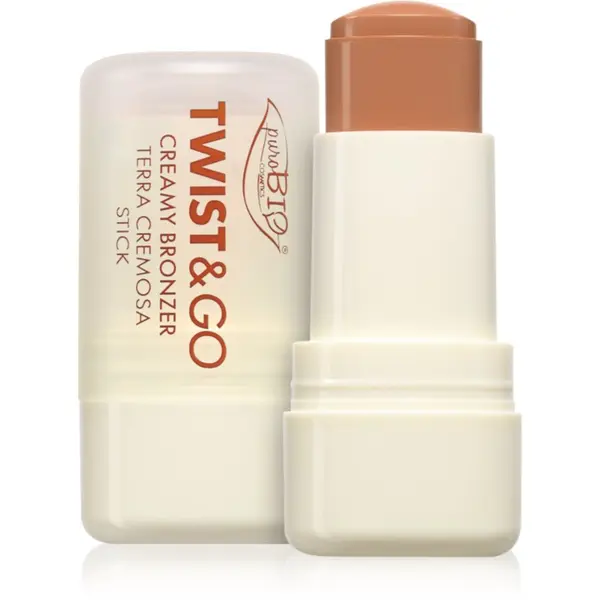 puroBIO Cosmetics puroBIO Cosmetics Twist&Go kremasti bronzer v paličici 02 Biscuit 5 g