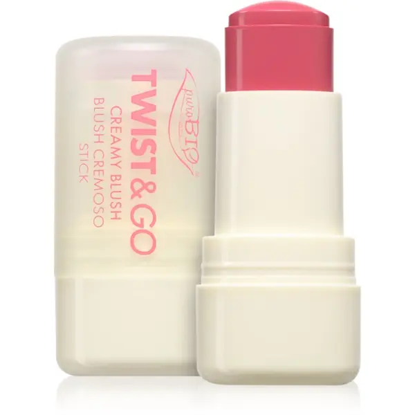 puroBIO Cosmetics puroBIO Cosmetics Twist&Go kremasto rdečilo v paličici odtenek 04 Strawberry 5 g