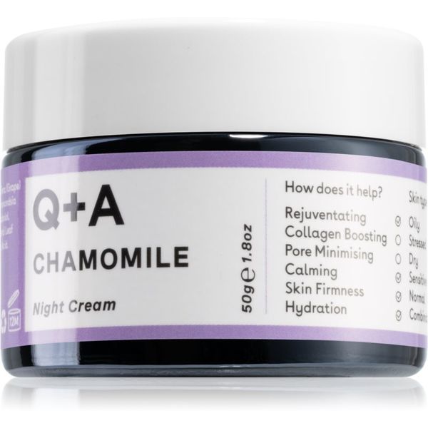 Q+A Q+A Chamomile pomirjajoča nočna krema s kamilico 50 g