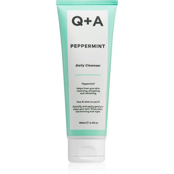 Q+A Q+A Peppermint vlažilni čistilni gel z meto 125 ml