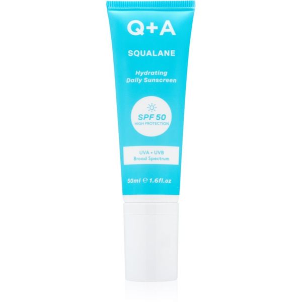 Q+A Q+A Squalane zaščitna krema za obraz SPF 50 50 ml