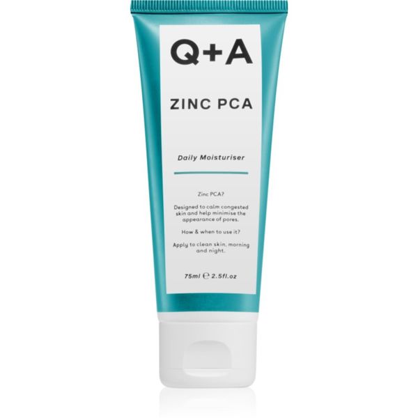 Q+A Q+A Zinc PCA krema za učvrstitev obraza za glajenje kože in zmanjšanje por 75 ml