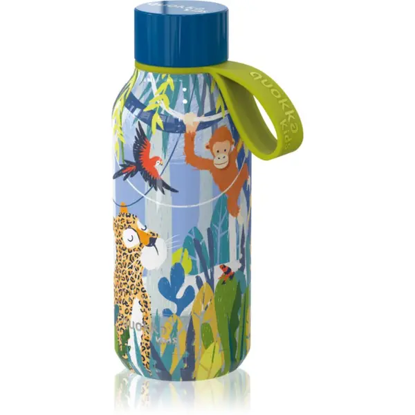 Quokka Quokka Solid Kids termovka z zanko Jungle 330 ml