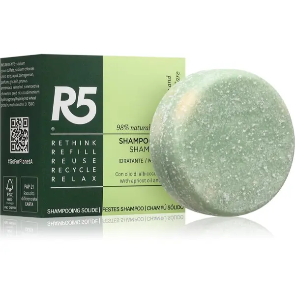 R5 R5 Moisturizing trdi šampon vlažilna 70 g
