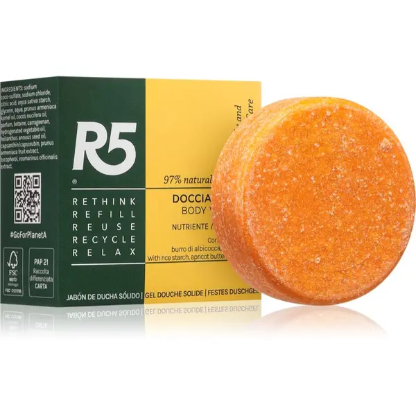 R5 R5 Nourishing trdi gel za prhanje 70 g