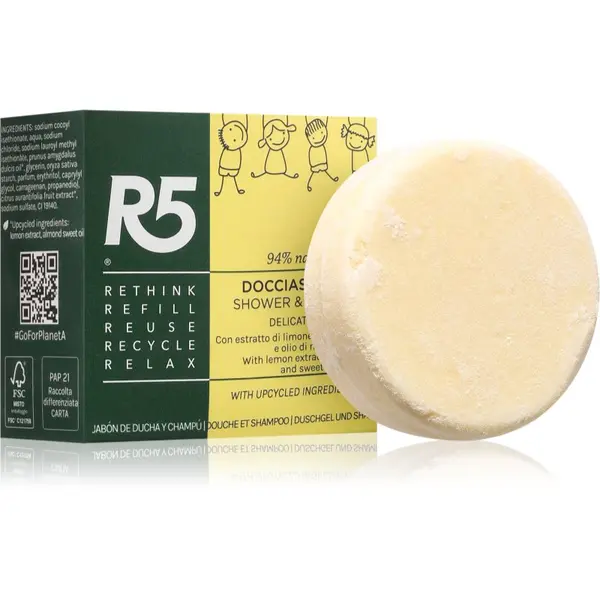 R5 R5 Shower-Shampoo šampon za telo in lase za otroke 70 g