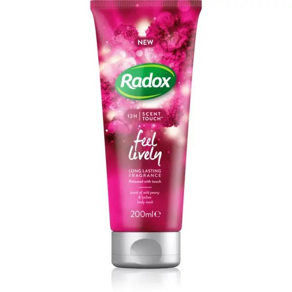 Radox Radox Feel Lively negovalni gel za prhanje Wild Peony & Lychee 200 ml