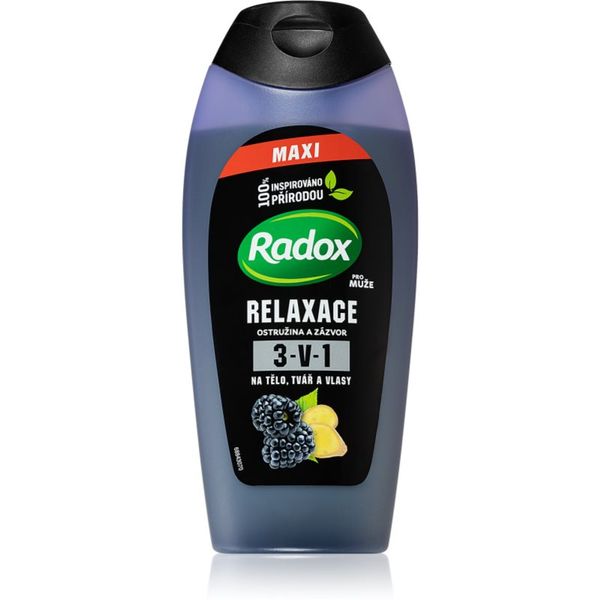 Radox Radox Men Feel Wild gel za prhanje za obraz, telo in lase za moške 400 ml