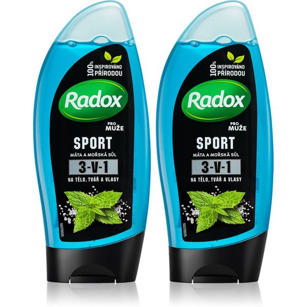 Radox Radox Sport Mint & Sea Salt osvežujoč gel za prhanje (ugodno pakiranje)