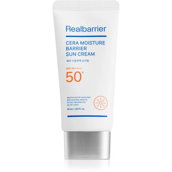 Real Barrier Real Barrier Cera Moisture Barrier Sun Cream obnovitvena in zaščitna krema SPF 50+ 50 ml