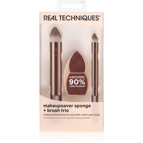 Real Techniques Real Techniques Makeup Saver Brush Trio set čopičev