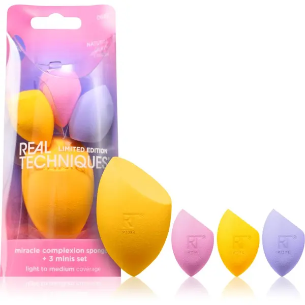 Real Techniques Real Techniques Miracle Complexion Sponge +3 minis set gobica za tekoči puder