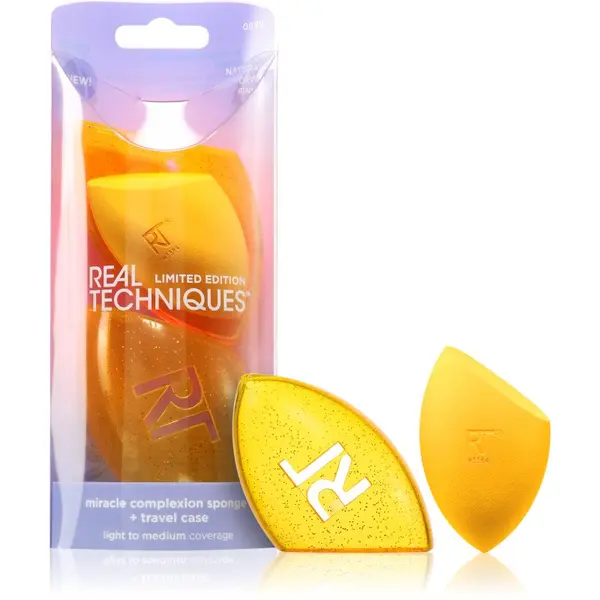 Real Techniques Real Techniques Miracle Complexion Sponge & Case gobica za tekoči puder 2 kos