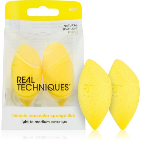 Real Techniques Real Techniques Sponge+ Miracle Concealer gobica za tekoči puder 2 kos