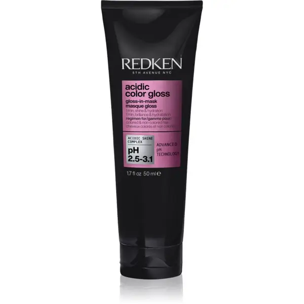 Redken Redken Acidic Color Gloss Gloss-in-Mask hranilna in vlažilna maska za lase za sijaj in mehkobo las 50 ml