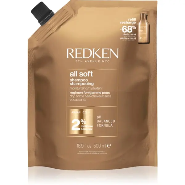 Redken Redken All Soft hranilni šampon za suhe in krhke lase 500 ml