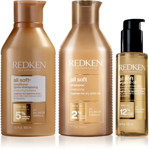 Redken Redken All Soft set za suhe in krhke lase