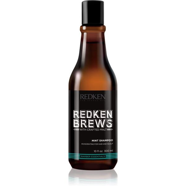 Redken Redken Brews spodbujajoči šampon z mentolom za lase in lasišče 300 ml