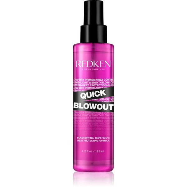 Redken Redken Quick Blowout pršilo za zaščito las med toplotnim oblikovanjem z likalnikom ali kodralnikom za hitrejše sušenje las 125 ml