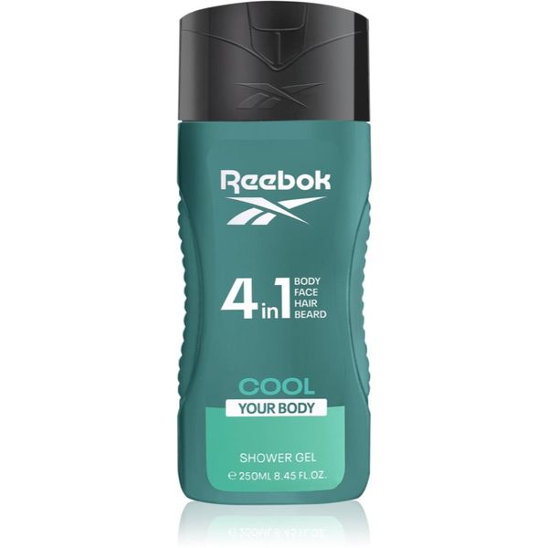 Reebok Reebok Cool Your Body osvežujoč gel za prhanje 4 v 1 za moške 250 ml