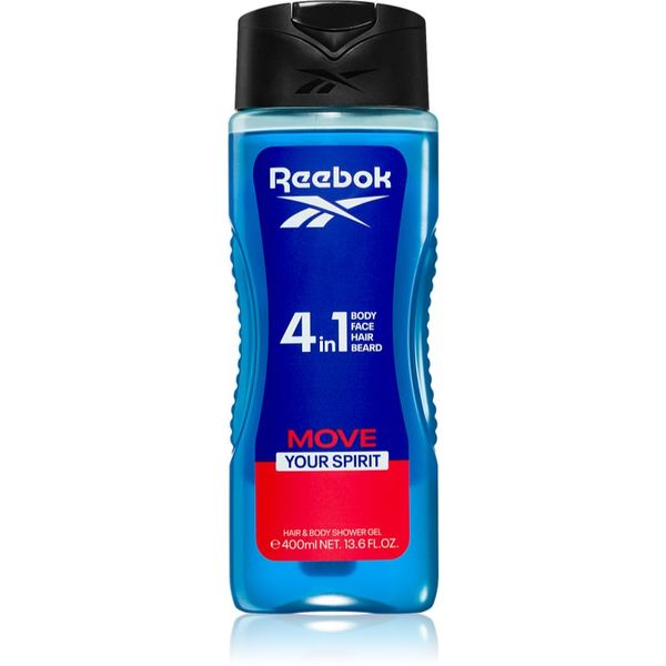 Reebok Reebok Move Your Spirit osvežujoč gel za prhanje 4 v 1 400 ml