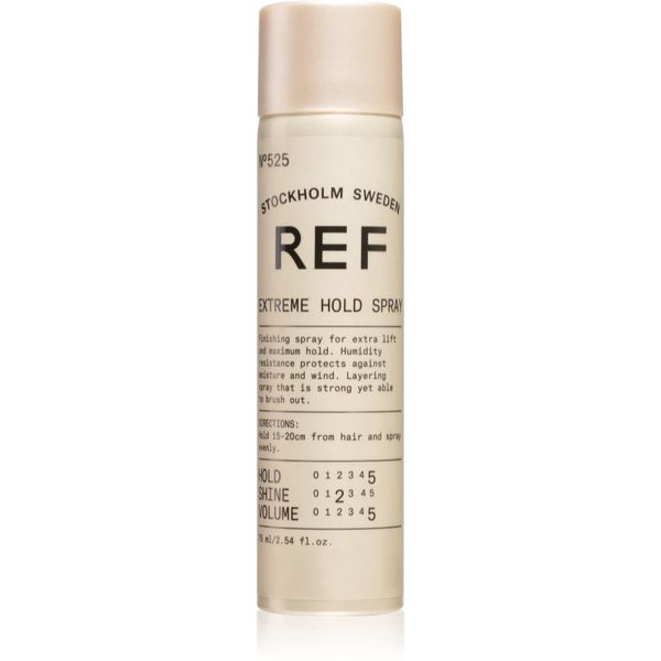 REF REF Extreme Hold Spray N°525 pršilo za lase z ekstra močnim utrjevanjem 75 ml
