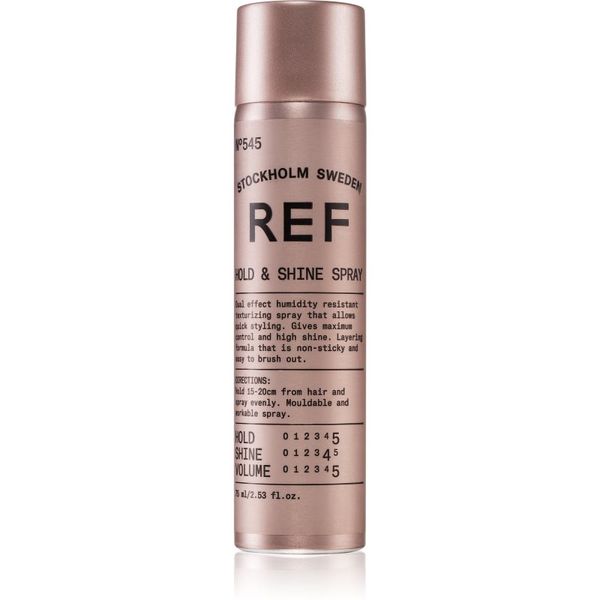 REF REF Hold & Shine Spray N°545 lak za lase s sijajem 75 ml