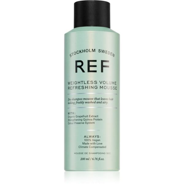 REF REF Weightless Volume Refreshing Mousse penasti suhi šampon za volumen 200 ml
