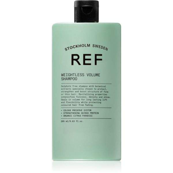 REF REF Weightless Volume Shampoo šampon za fine in tanke lase za volumen od korenin 285 ml