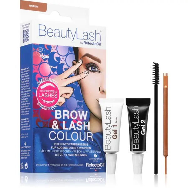 RefectoCil RefectoCil BeautyLash Brow & Lash Colour barva za obrvi za trepalnice in obrvi odtenek Brown 1 kos