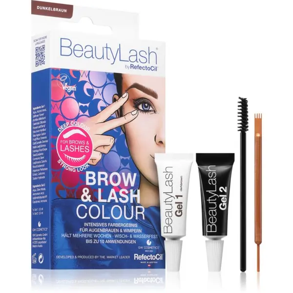 RefectoCil RefectoCil BeautyLash Brow & Lash Colour barva za obrvi za trepalnice in obrvi odtenek Dark Brown 1 kos
