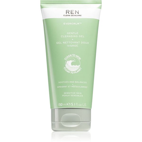 REN REN Evercalm Gentle Cleansing Gel nežni čistilni gel za občutljivo in razdraženo kožo 150 ml