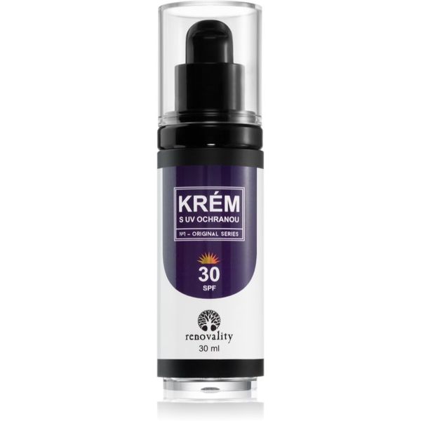 Renovality Renovality Mineral Cream with UV Protection krema za obraz SPF 30 30 ml