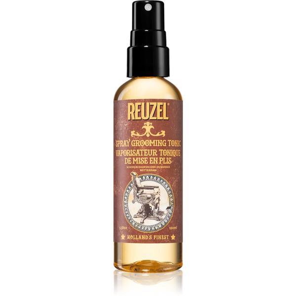 Reuzel Reuzel Spray Grooming Tonic pršilo za zaščito las med toplotnim oblikovanjem z likalnikom ali kodralnikom za naravno fiksacijo za tanke lase 100 ml