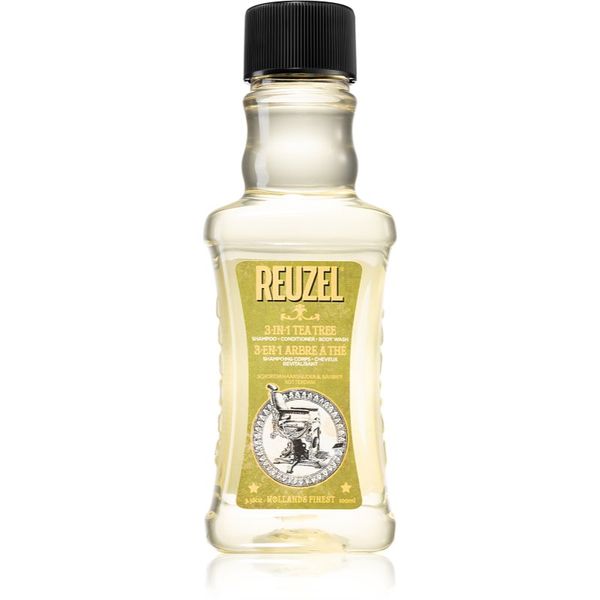 Reuzel Reuzel Tea Tree 3 v 1 šampon, balzam in gel za prhanje za moške 100 ml