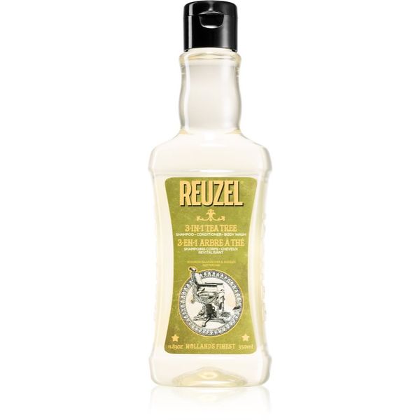 Reuzel Reuzel Tea Tree 3 v 1 šampon, balzam in gel za prhanje za moške 350 ml