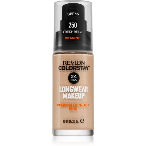 Revlon Cosmetics Revlon Cosmetics ColorStay™ dolgoobstojni matirajoči tekoči puder za mastno in mešano kožo odtenek 250 Fresh Beige 30 ml