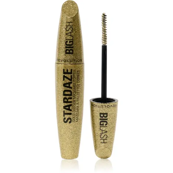 Revolution Revolution Big Lash Stardaze maskara za trepalnice in obrvi odtenek Stardust Gold 9 g