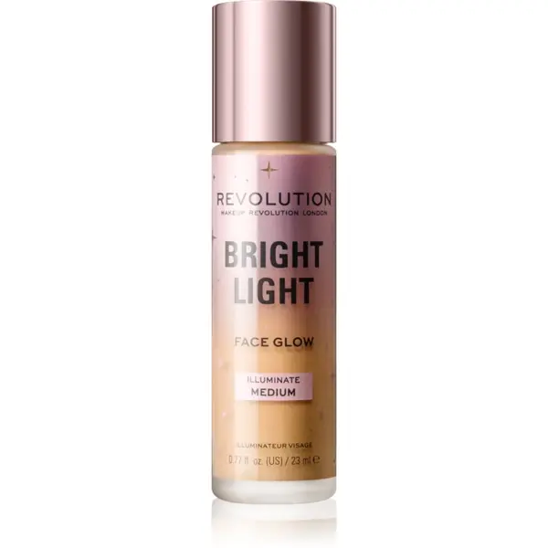Revolution Revolution Bright Light Face Glow posvetlitveni tonirani fluid odtenek Illuminate Medium 23 ml