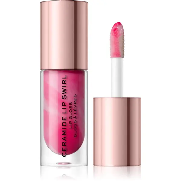Revolution Revolution Ceramide Swirl vlažilni sijaj za ustnice odtenek Sweet Soft Pink 4.5 ml