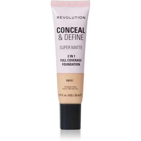 Revolution Revolution Conceal & Define matirajoči tekoči puder odtenek F5NW 23 ml