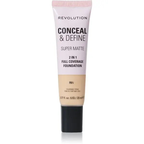 Revolution Revolution Conceal & Define matirajoči tekoči puder odtenek F6N 23 ml