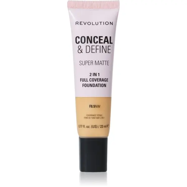Revolution Revolution Conceal & Define matirajoči tekoči puder odtenek F8.5NW 23 ml