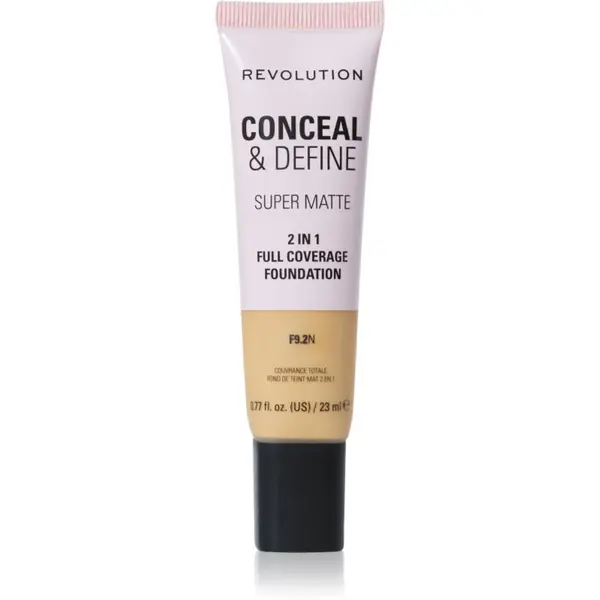 Revolution Revolution Conceal & Define matirajoči tekoči puder odtenek F9.2N 23 ml