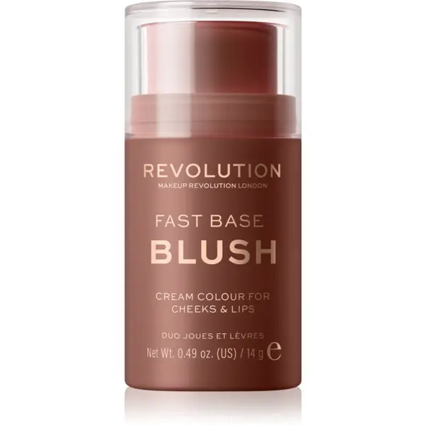 Revolution Revolution Fast Base toniran balzam za ustnice in lica odtenek Mauve 14 g