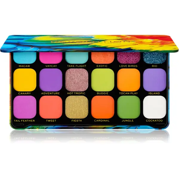 Revolution Revolution Forever Flawless paleta senčil za oči odtenek Bird of Paradise 18x1.1 g