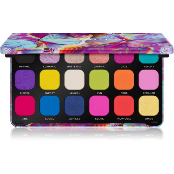 Revolution Revolution Forever Flawless paleta senčil za oči odtenek Digi Butterfly 18x1.1 g