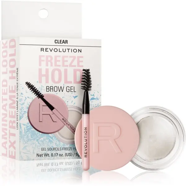 Revolution Revolution Freeze Hold gel za obrvi s čopičem 5 g