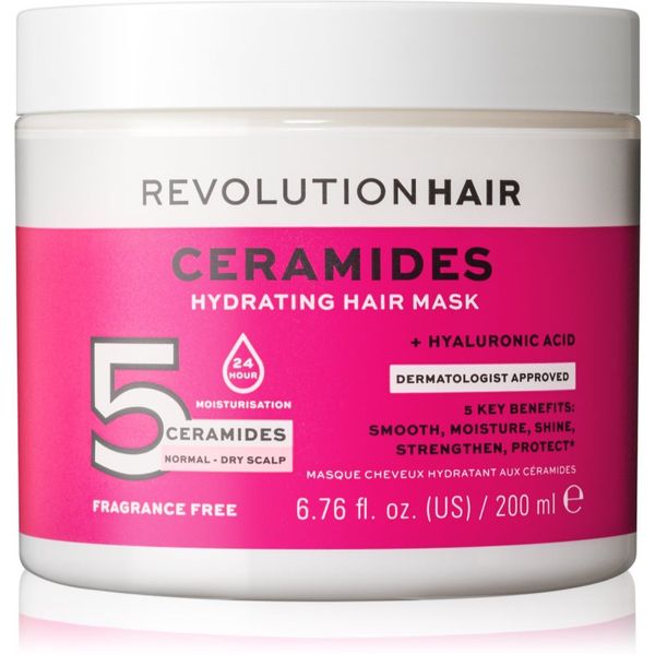 Revolution Haircare Revolution Haircare 5 Ceramides + Hyaluronic Acid vlažilna maska za lase s ceramidi 200 ml