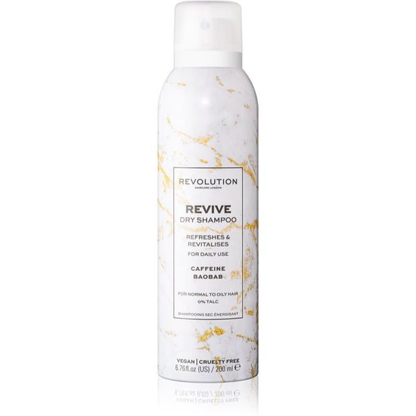 Revolution Haircare Revolution Haircare Dry Shampoo Revive osvežujoči suhi šampon s kofeinom 200 ml